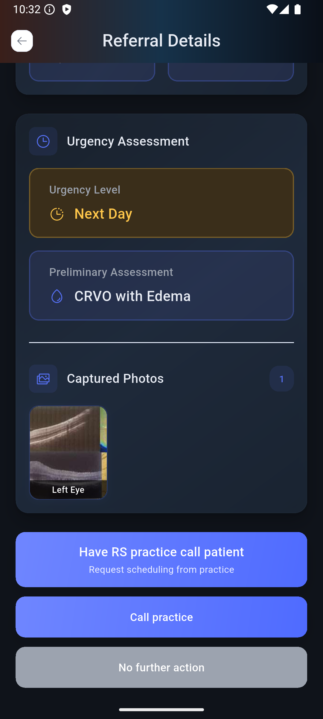 Referral triage details